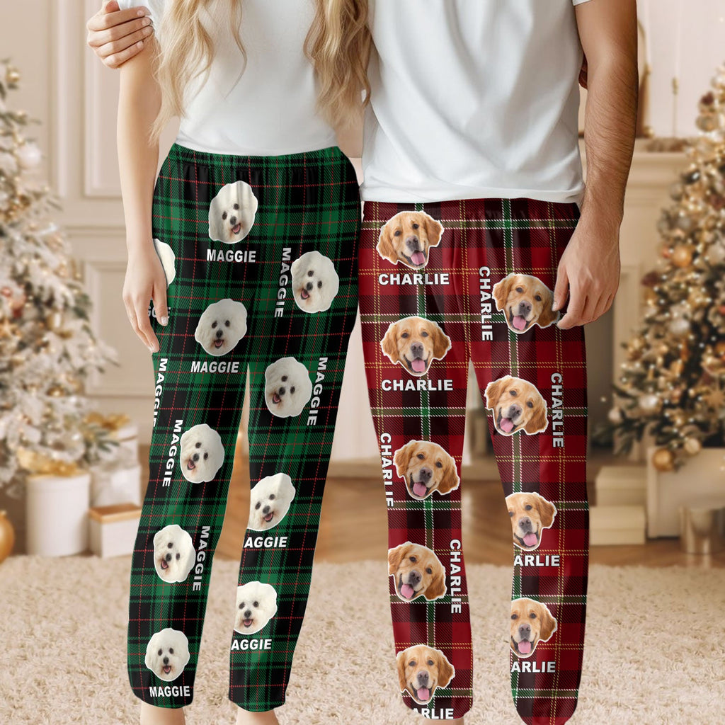 Custom Pet Photo Flannel Style - Personalized Pajamas For Dog Cat Lovers