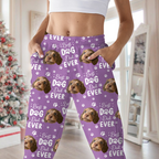 Custom Face Cute Best Dad Ever - Sweatpants For Father's Day Gift