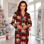Custom Pet Photo Flannel Style - Personalized Pajamas For Dog Cat Lovers