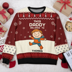 Personalized This Mommy Belongs To Ugly Sweater - Custom Family Christmas Sweater