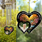 Custom Photo Memorial Wind Chimes - Hear The Wind And Think Of Me