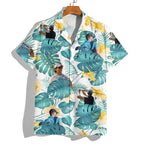 Custom Funny Golfer Face Tropical Hawaiian Shirt - Personalized Gift For Golfer