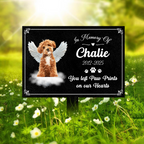 Custom Photo Dog Loss - Memorial Garden Stake Personalized Tribute