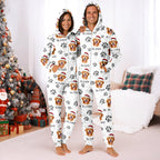 Custom Photo With Dog Cat Paw - Onesie Pajamas For Dog Lovers
