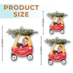 Custom Photo Baby Acrylic Ornament - Celebrating The Season With Our Littlest Reason | First Christmas