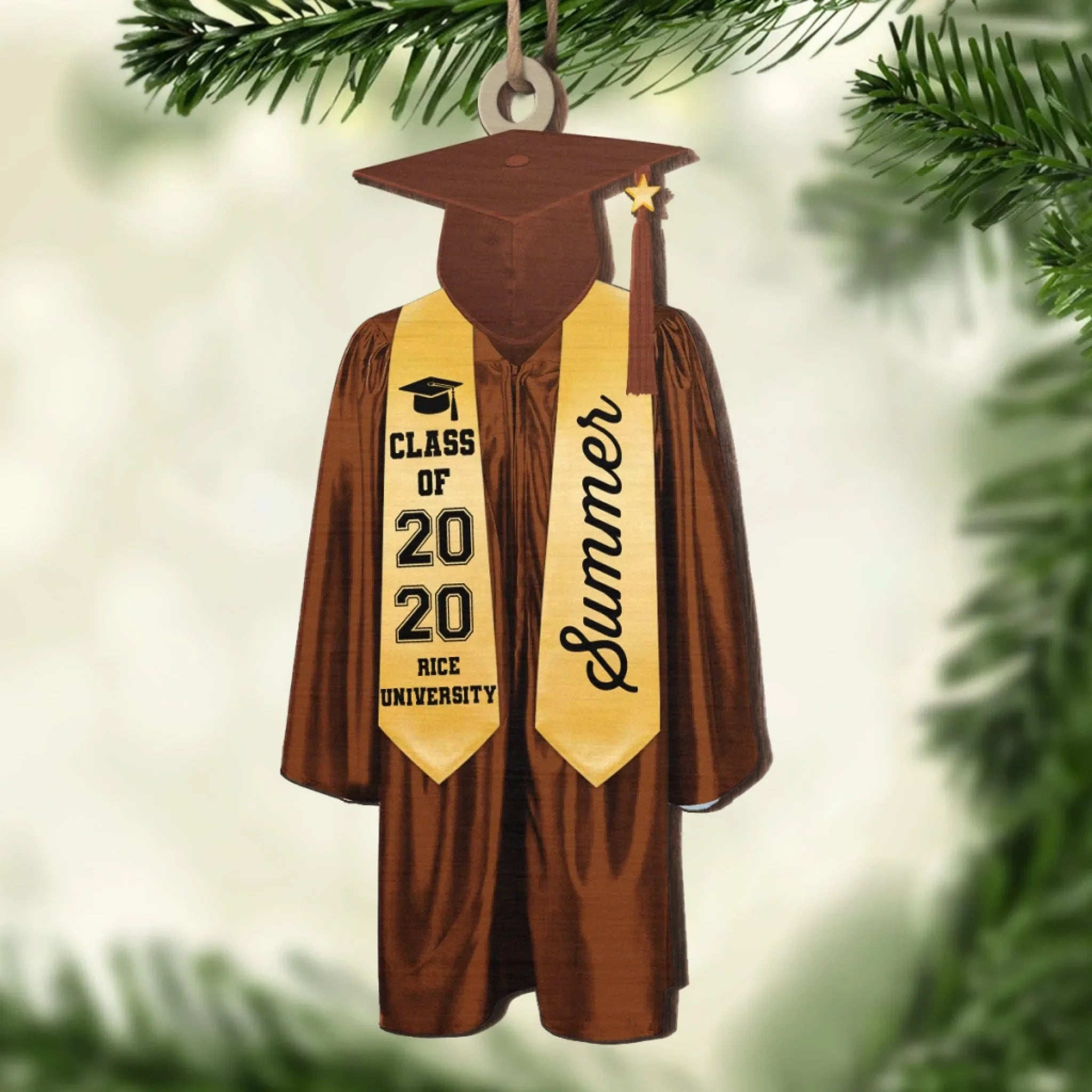 Custom Wood Acrylic Ornament - Be The Best Of Whatever You Are | Personalized Gift