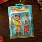 Custom Photo Fishing Acrylic Ornament - Peaceful Days By The Water Gift