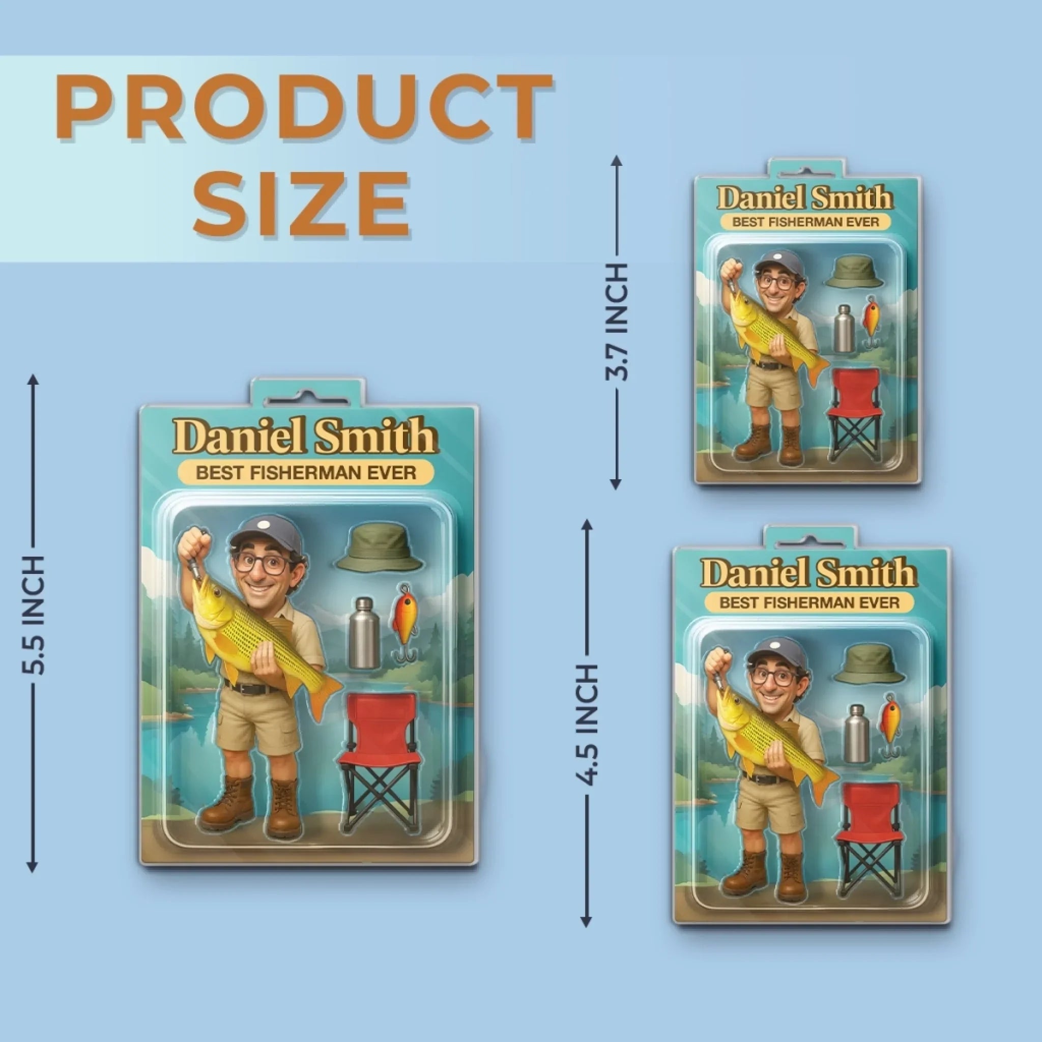 Custom Photo Fishing Acrylic Ornament - Peaceful Days By The Water Gift