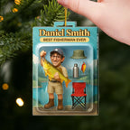 Custom Photo Fishing Acrylic Ornament - Peaceful Days By The Water Gift