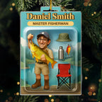 Custom Photo Fishing Acrylic Ornament - Peaceful Days By The Water Gift