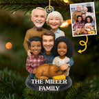 Custom Photo Acrylic Ornament - Personalized Christmas Birthday Gifts For Mom, Dad, Brother, Sister, Kids - Where Love Always Belongs