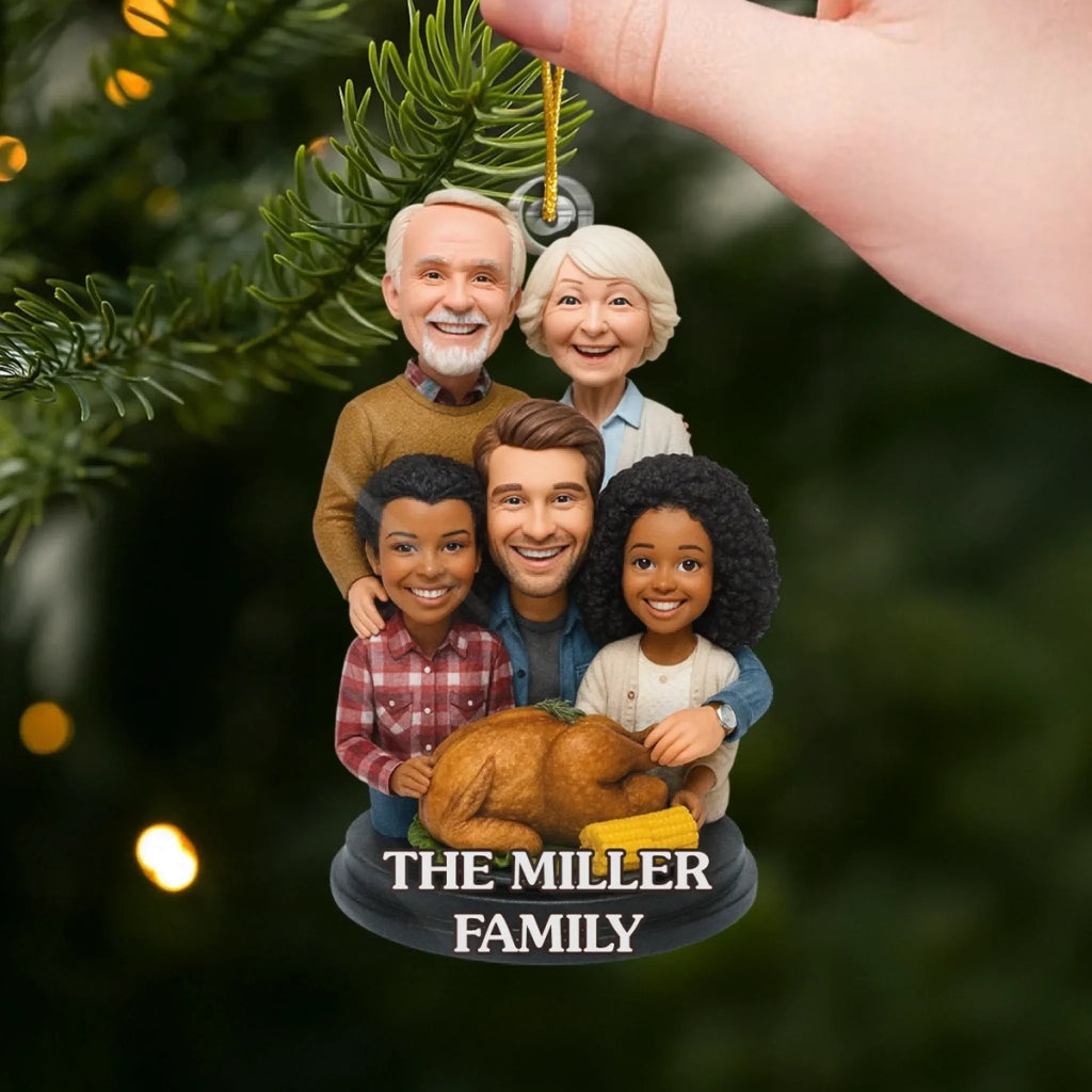 Custom Photo Acrylic Ornament - Personalized Christmas Birthday Gifts For Mom, Dad, Brother, Sister, Kids - Where Love Always Belongs