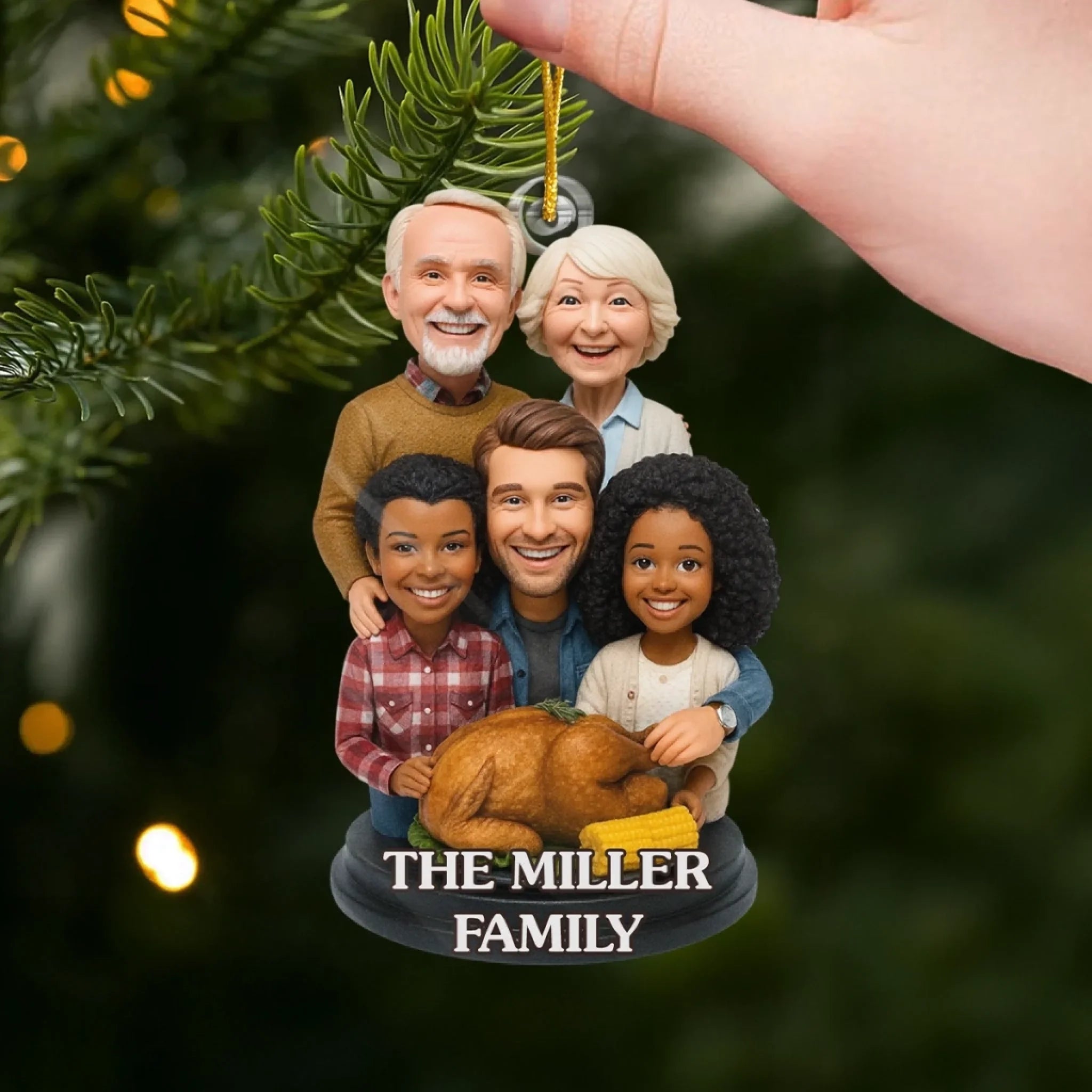 Custom Photo Acrylic Ornament - Personalized Christmas Birthday Gifts For Mom, Dad, Brother, Sister, Kids - Where Love Always Belongs