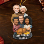 Custom Photo Acrylic Ornament - Personalized Christmas Birthday Gifts For Mom, Dad, Brother, Sister, Kids - Where Love Always Belongs