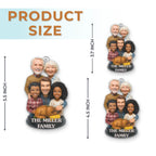 Custom Photo Acrylic Ornament - Personalized Christmas Birthday Gifts For Mom, Dad, Brother, Sister, Kids - Where Love Always Belongs