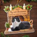 Custom Photo Pet First Christmas Acrylic Ornament - Pets Make Life Brighter | Personalized Gift