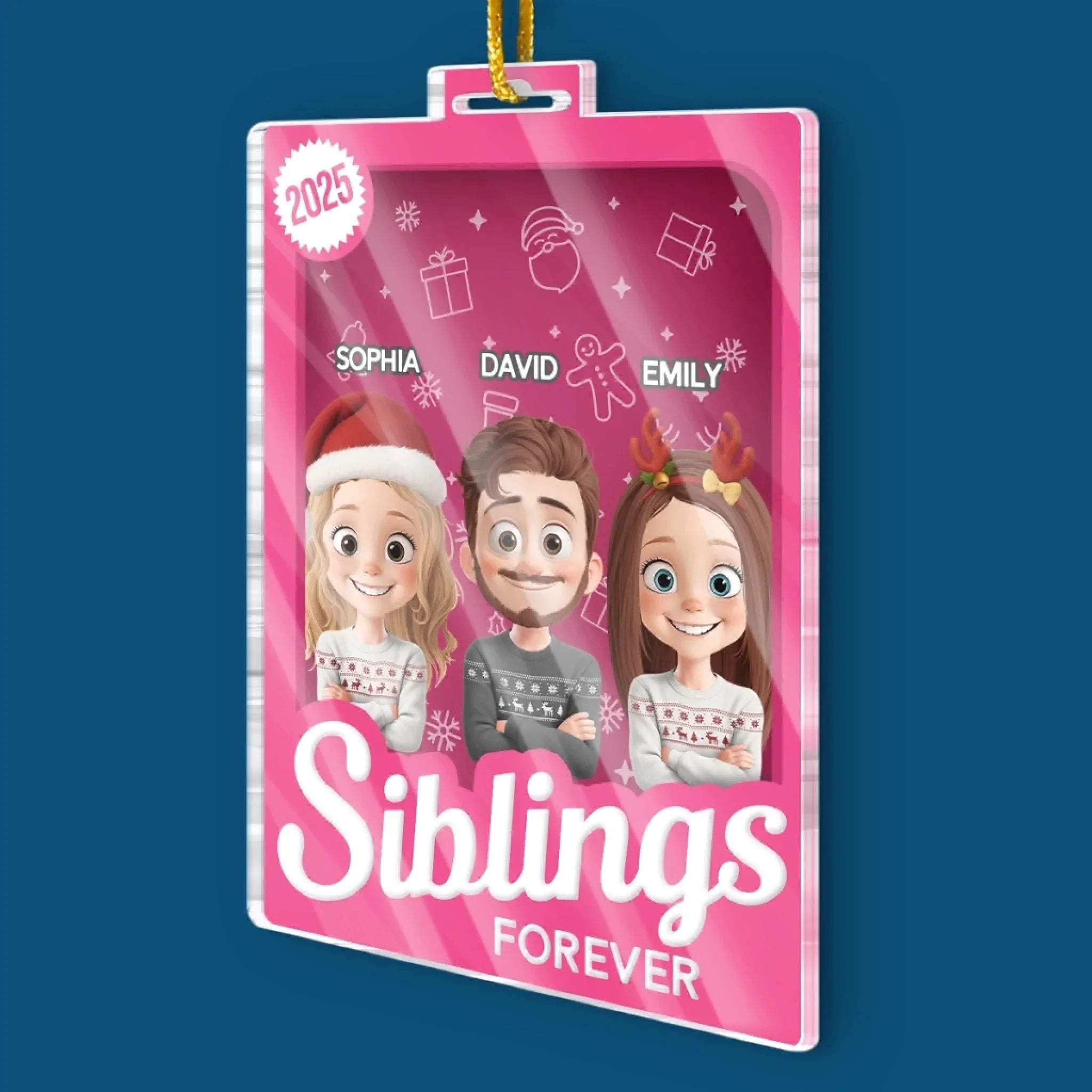 Custom Photo Toy Box Acrylic Ornament - For The People Who Mean Everything | Personalized Gift