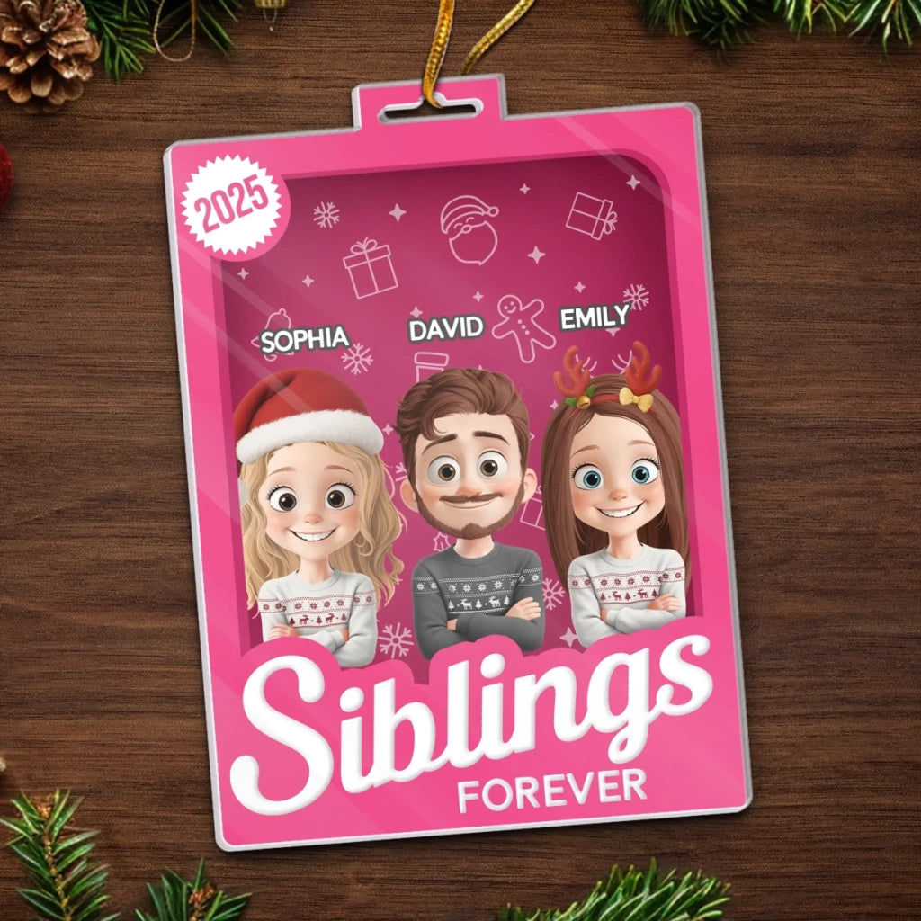 Custom Photo Toy Box Acrylic Ornament - For The People Who Mean Everything | Personalized Gift