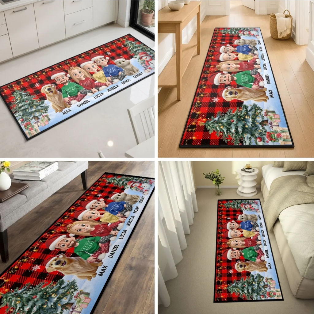 Custom Runner Rug - Joy Fills Every Corner Here | Personalized Home Decor Gift