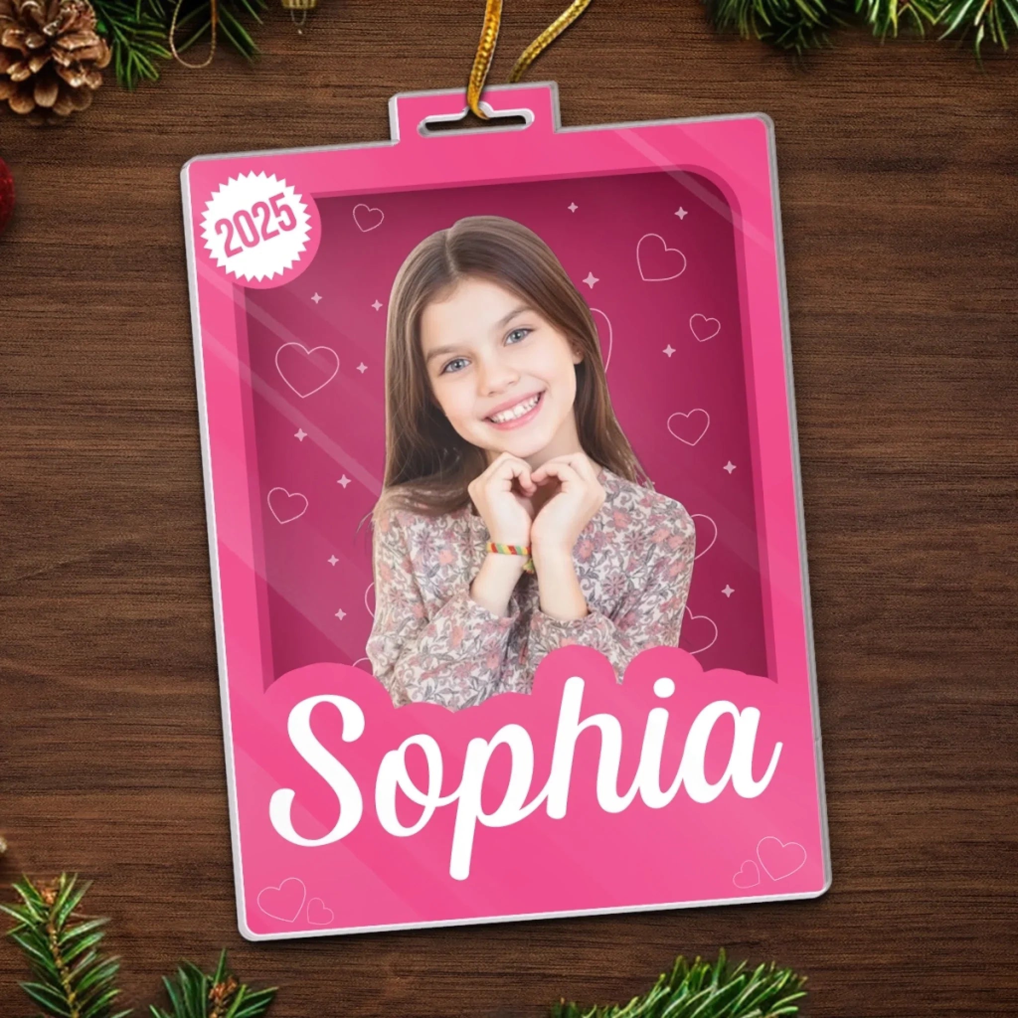 Custom Photo Toy Box Acrylic Ornament - Twinkle Twinkle Christmas Star | Personalized Gift