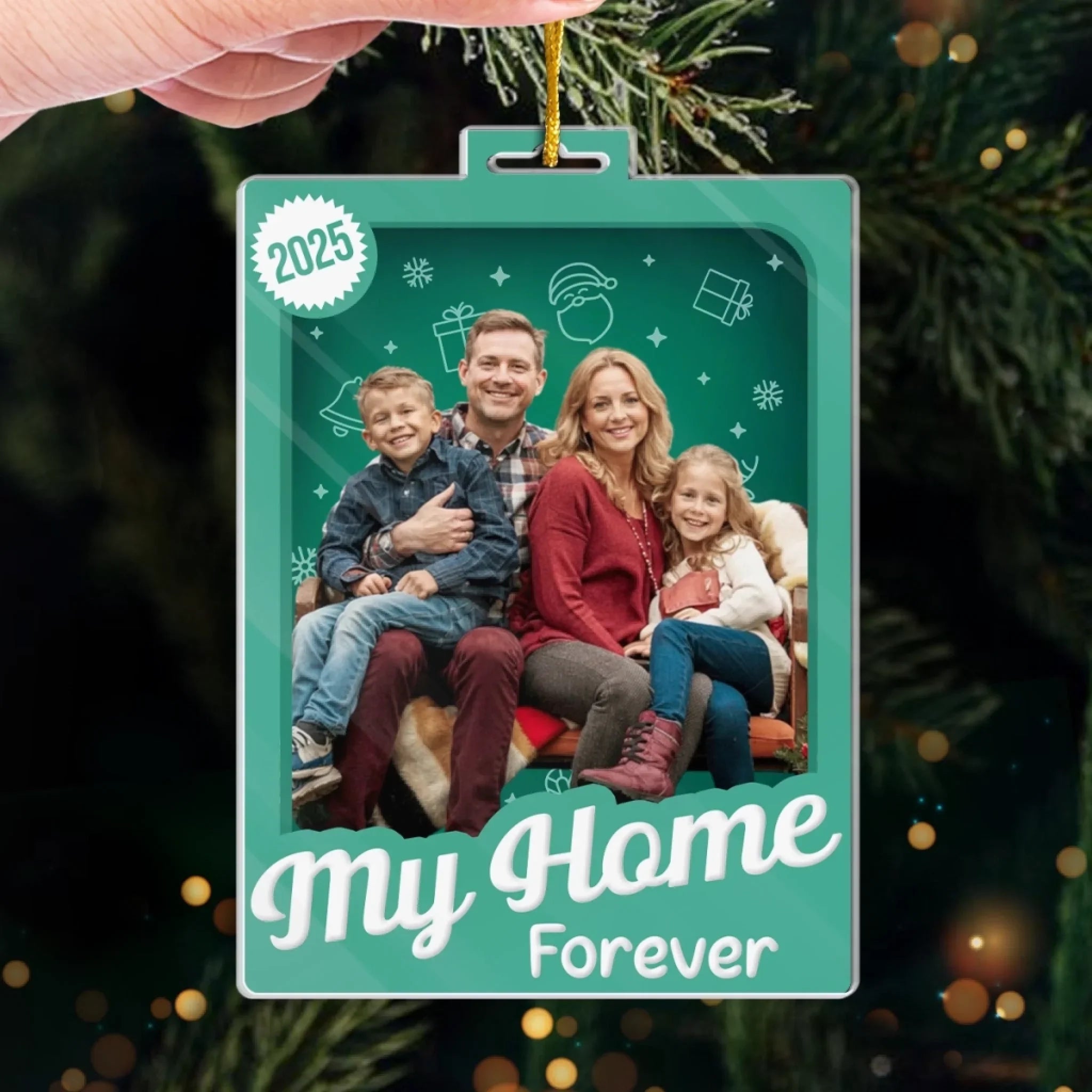 Custom Photo Toy Box Acrylic Ornament - Love Looks Like This | Personalized Gift