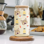Custom Dog Cat Photo - Best Dog Cat Mom Ever - Personalized Glass Can