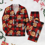 Custom Photo Dog Cat Mom Dad - Flannel Pajamas For Pet Lovers