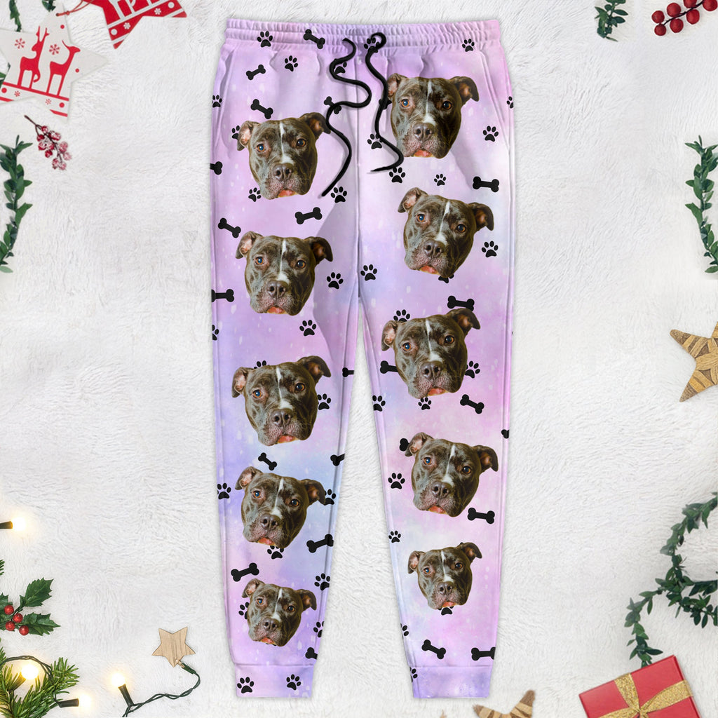 Custom Photo Dog Cat Galaxy - Sweatpants For Pet Lovers