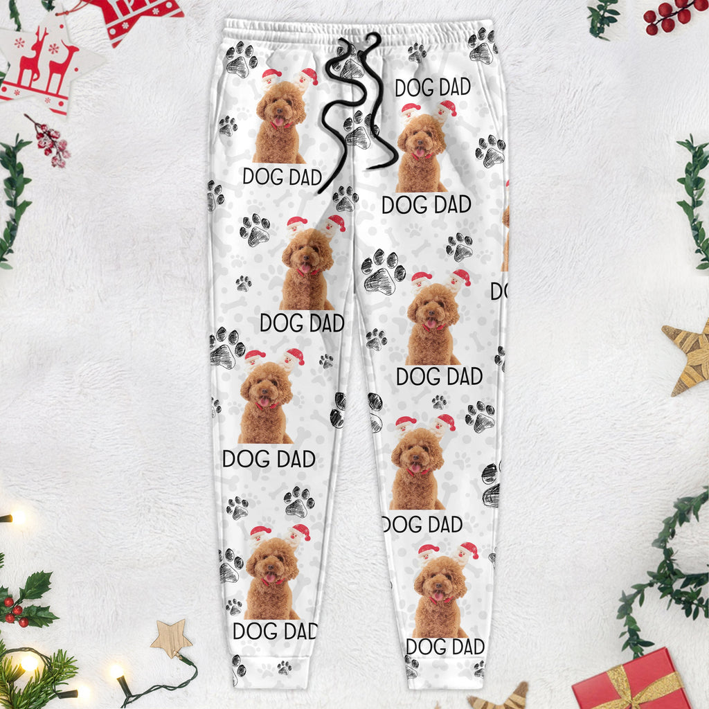 Custom Photo Dog Dad Dog Mom - Sweatpants For Men And Women Pet Lovers