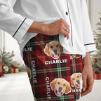 Custom Pet Photo Flannel Style - Personalized Pajamas For Dog Cat Lovers