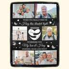 A Hug From Heaven - Memorial Gift - Personalized Memory Photo Blanket