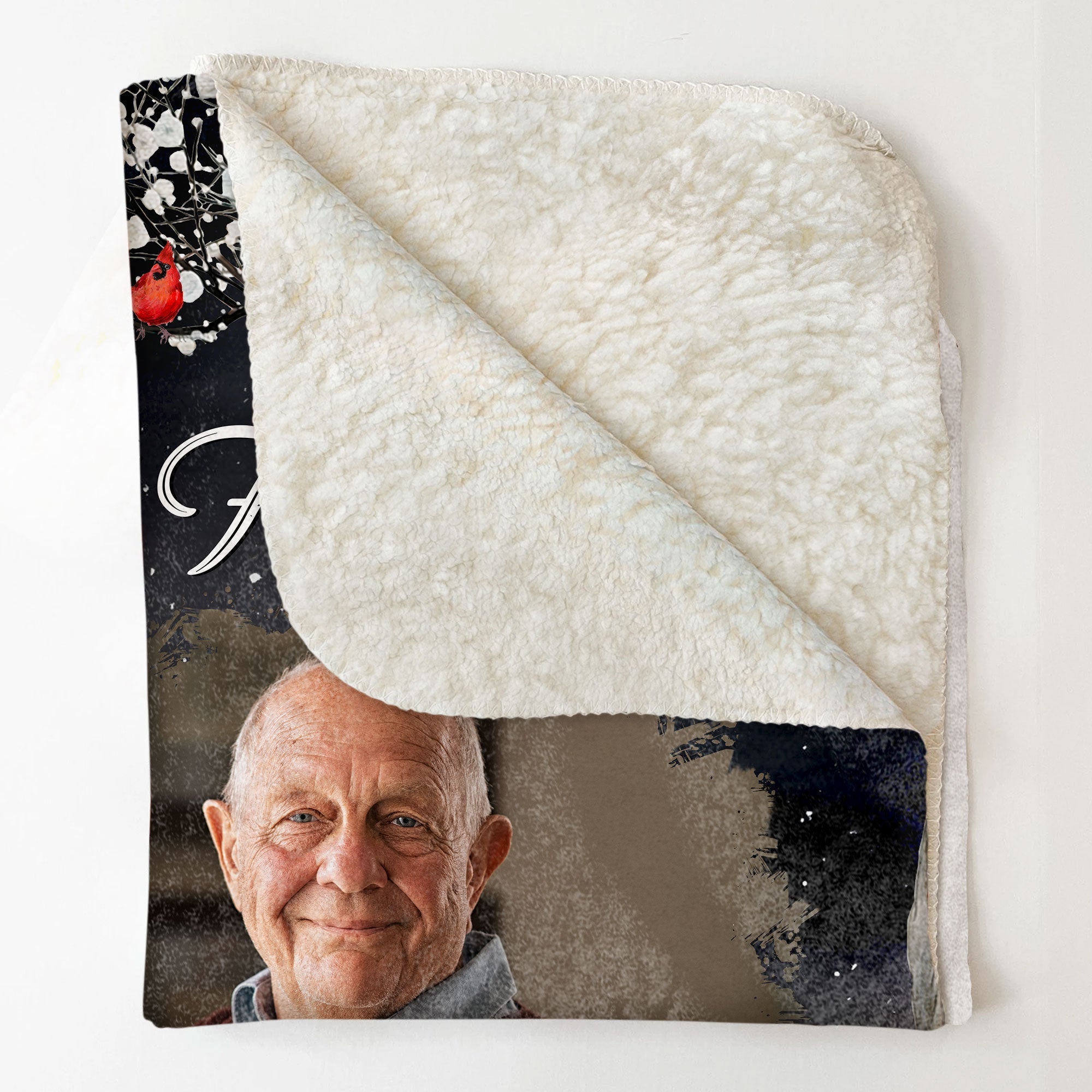 A Hug From Heaven - Personalized Memory Photo Blanket - Memorial Keepsake