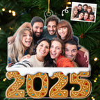 Custom Photo Acrylic Ornament - Wrapped In Love | Personalized Gift