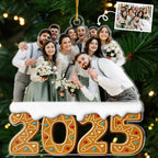 Custom Photo Acrylic Ornament - Wrapped In Love | Personalized Gift