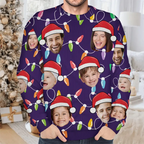 Custom Photo Funny Family Face - Personalized Unisex Ugly Sweater