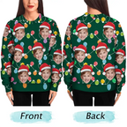 Custom Photo Funny Family Face - Personalized Unisex Ugly Sweater