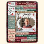 Custom Photo - A Hug From Heaven - Personalized Memory Photo Blanket