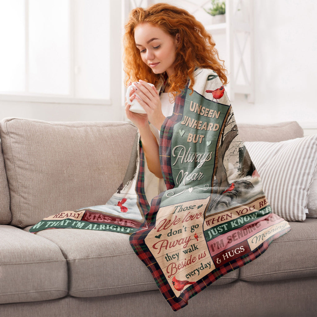 Custom Photo - A Hug From Heaven - Personalized Memory Photo Blanket