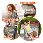 Custom Photo - A Hug From Heaven - Personalized Memory Photo Blanket