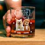 Custom Photo Life Would Be Boring Without Me - Dog Cat Print Rock Glass