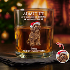 Custom Photo Life Would Be Boring Without Me - Dog Cat Print Rock Glass