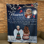 Memorial Blanket - Hugs From Heaven - Personalized Memory Photo Blanket