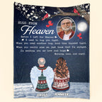 Memorial Blanket - Hugs From Heaven - Personalized Memory Photo Blanket