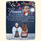 Memorial Blanket - Hugs From Heaven - Personalized Memory Photo Blanket