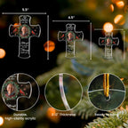 Memorial Christmas Ornament - I'm Always With You - Personalized Acrylic Photo Cross Ornament