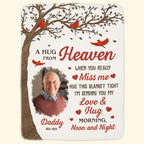 Memory Blanket - A Hug From Heaven - Personalized Photo Blanket