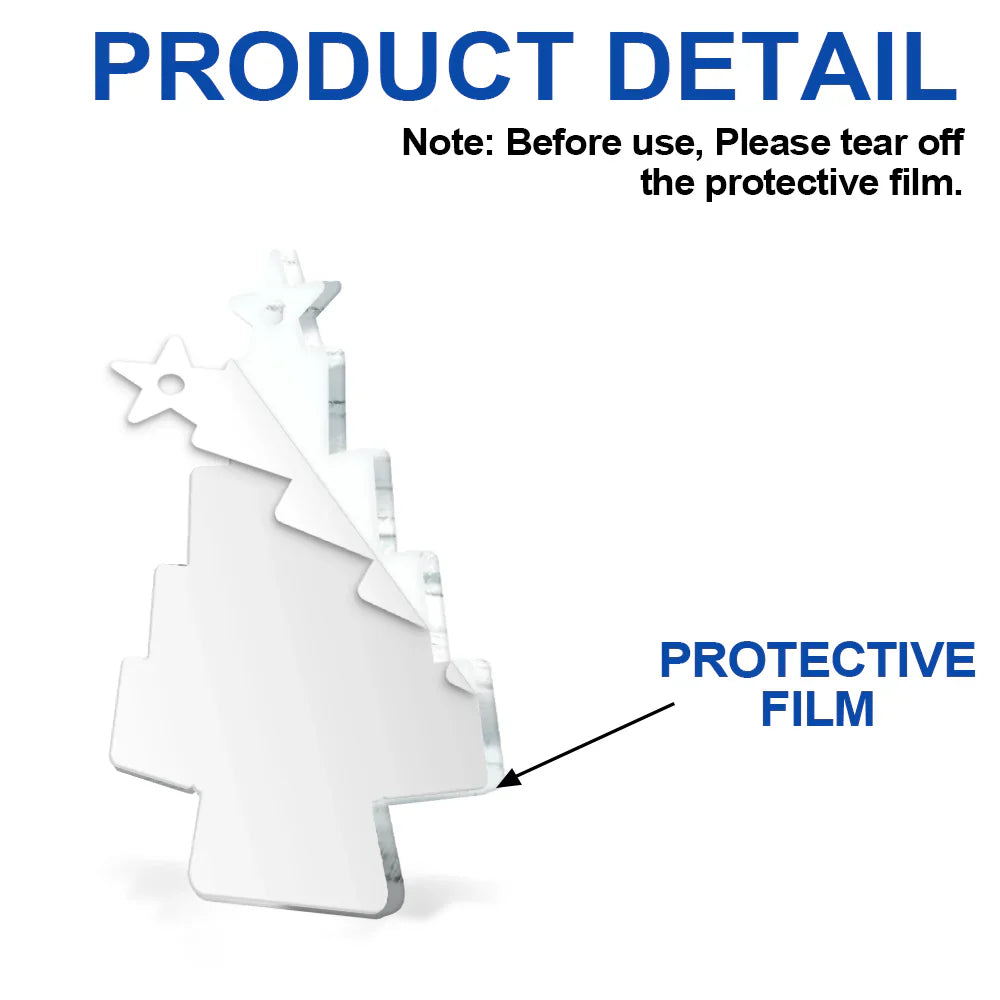 Custom Photo Christmas Tree - Personalized Custom Shaped Acrylic Ornament