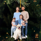 Custom Photo Acrylic Ornament - There's No Place Like Home For The Holidays | Personalized Gift