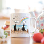 Pet Memorial Mug - Personalized Dog Memorial Gifts - Rainbow Bridge - They Still Talk About You