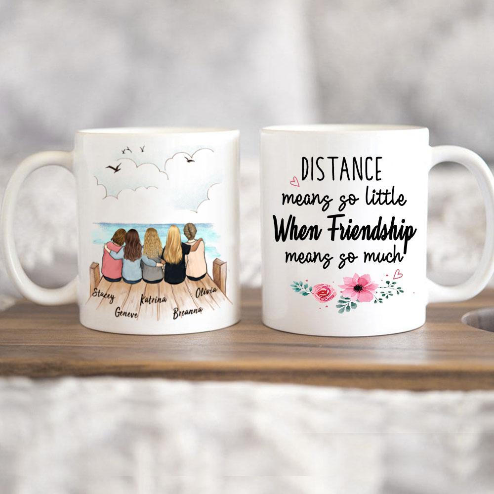Personalized Best Friend Mug - Wooden Dock - Birthday Gifts For Besties